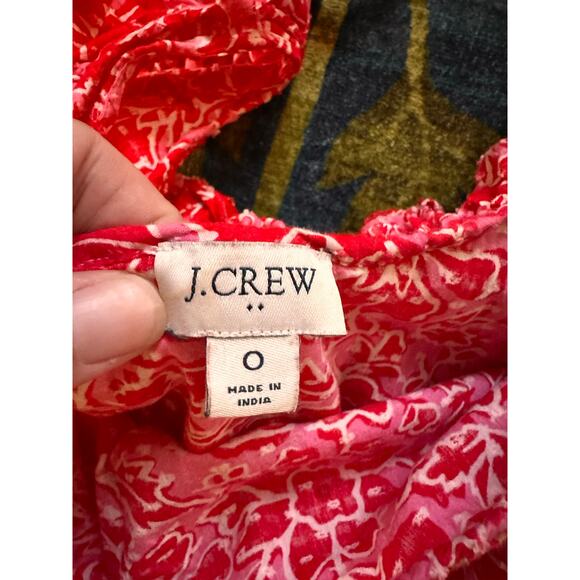 J.Crew Azalea Belvedere Ruffle Floral Sundress Size 0 - Picture 5 of 6
